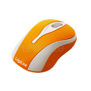 Maus optisch USB Mini mit LED orange