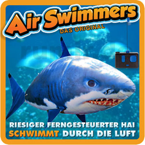 Air Swimmers - RC Funk Ferngesteuerter fliegender Fisch - Hai