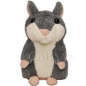Talking Hamster Toy Chatimals - gray