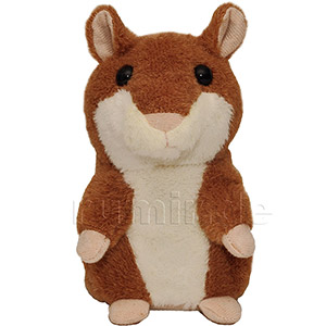 Talking Hamster Toy Chatimals - brown