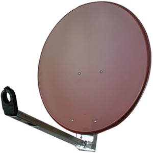 Sat - Antenne 85 cm Alu Gibertini ziegelrot