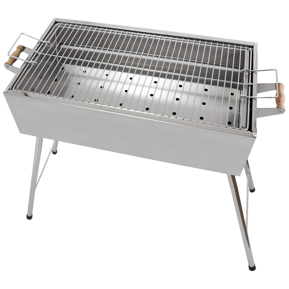 MANGAL Edelstahl MEGA Schaschlik GRILL + 10 SPIESSE + Grillrost