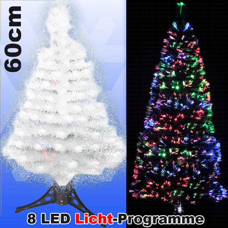 Led Weihnachtsbaum Weiss 60 Cm Tannenbaum Farbwechselnde Glasfaser 2020 Ebay