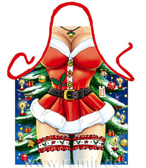 Schürze - Sexy Weihnachtsfrau