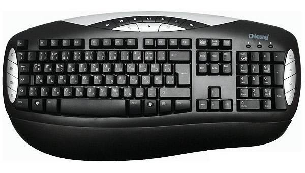 Keyboard German-Russian - Multimedia Design - USB+PS/2