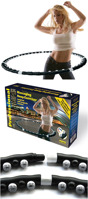 Hula Hoop - Massaging Hoop Exerciser weighted with magnetic funcition - 1,3kg
