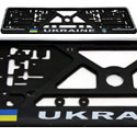 Äåðæàòåëü íîìåðíîãî çíàêà - Ôëàã UKRAINE