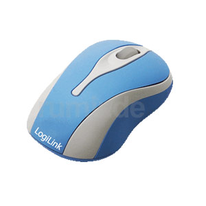 Maus optisch USB Mini mit LED blau