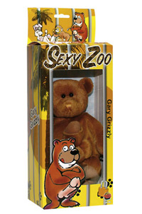 Stoffteddy mit Penis braun