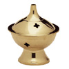 Brass pot for aromatic sticks