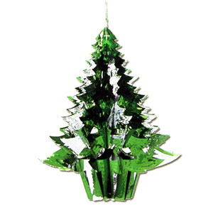 Weihnachtsbaum - Weihnachtsschmuck aus Folie - 45x60 cm