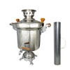 Samovar - na ugljah ili na drovah s truboj - nerzhavejka - 5,0l.