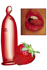 Secura, Profi-Pack - Strawberry (50 pc.)