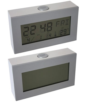 Design-Mirror with Clock-Date-Temperature