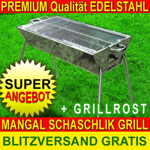 Mangal PREMIUM Edelstahl Schaschlik Grill