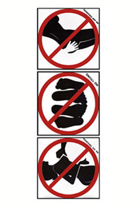 Set Schilder 3 versch. Motive