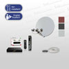 Sat-Anlage 80 cm 3xSingle LNB + Amiko 550CX