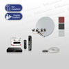 Sat-Anlage 85 cm Stahl 4xSingle LNB + Amiko 550CX