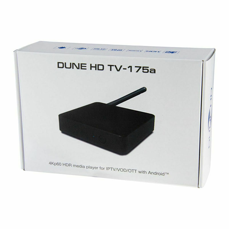 DUNE HD TV-175a 4Kp60 HDR Mediaplayer IPTV VOD OTT Wi-Fi Android Smart TV Box