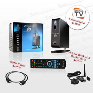 Dune HD Lite 53D + W-Lan Stick + 1 Monat KartinaTV + HDMI Kabel