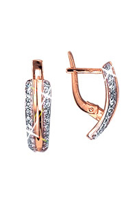Earrings, zirkonia