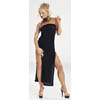 Kleid lang mit Schlitz