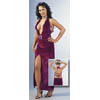 Samtkleid fuchsia - grösse S