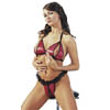 Ouvert Set rot/schwarz M/L