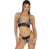 Bikini Fransen schwarz M/L