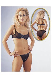 BH Set mit Lack schwarz 80C/L