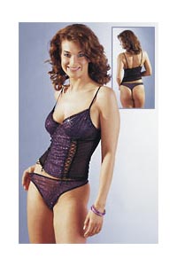Top + String sw/lila 75B/S