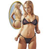 Top+String schwarz/flieder M/L