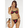 BH Set Ruesche rot/sw. 80B
