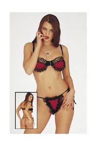 BH Set Ruesche rot/sw. 80B