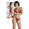 Tüllbikini rot S-L
