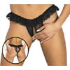 Tanga ouvert schwarz S-L