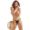 String mit Kette schwarz S/M