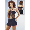 Minikleid Netz schwarz S