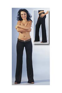 Hose mit Strass schwarz M