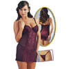 Kleid+String bordeaux 80B/M