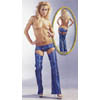 Glitzerpants mit Beinen blau M