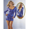 Glitzerkleid blau M
