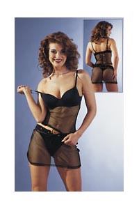 BH und Rock Set schwarz 85B/L