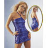Minikleid Glitzer blau M
