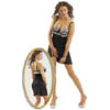 Kleid mit Stickerei sw/wei.80B