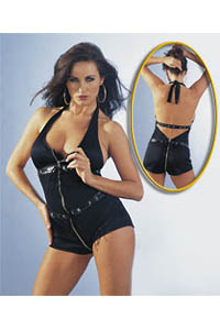 Kurzoverall schwarz S