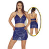Top + Rock blau M