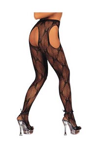 Strumpfhose ouvert schwarz S-L