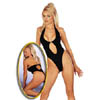 Body mit Ringen schwarz L