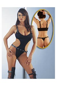 Stringbody schwarz M